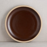 Brown Rimmed Dinner Plate