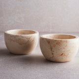 Marble Pinch Bowl (Cream)