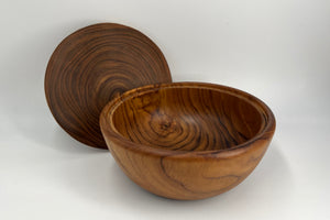 Teak Storage Jar